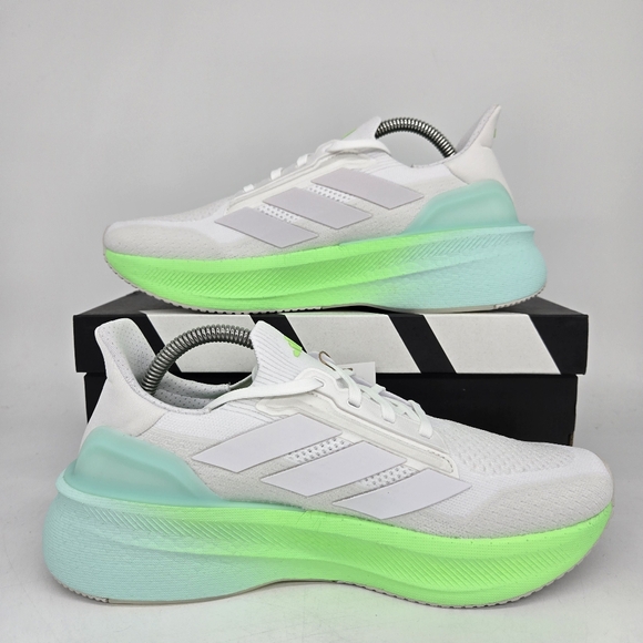New Adidas UltraBoost 5X White Lime Burst JQ2927 Women's Running Shoes Size 7 - Picture 6 of 8